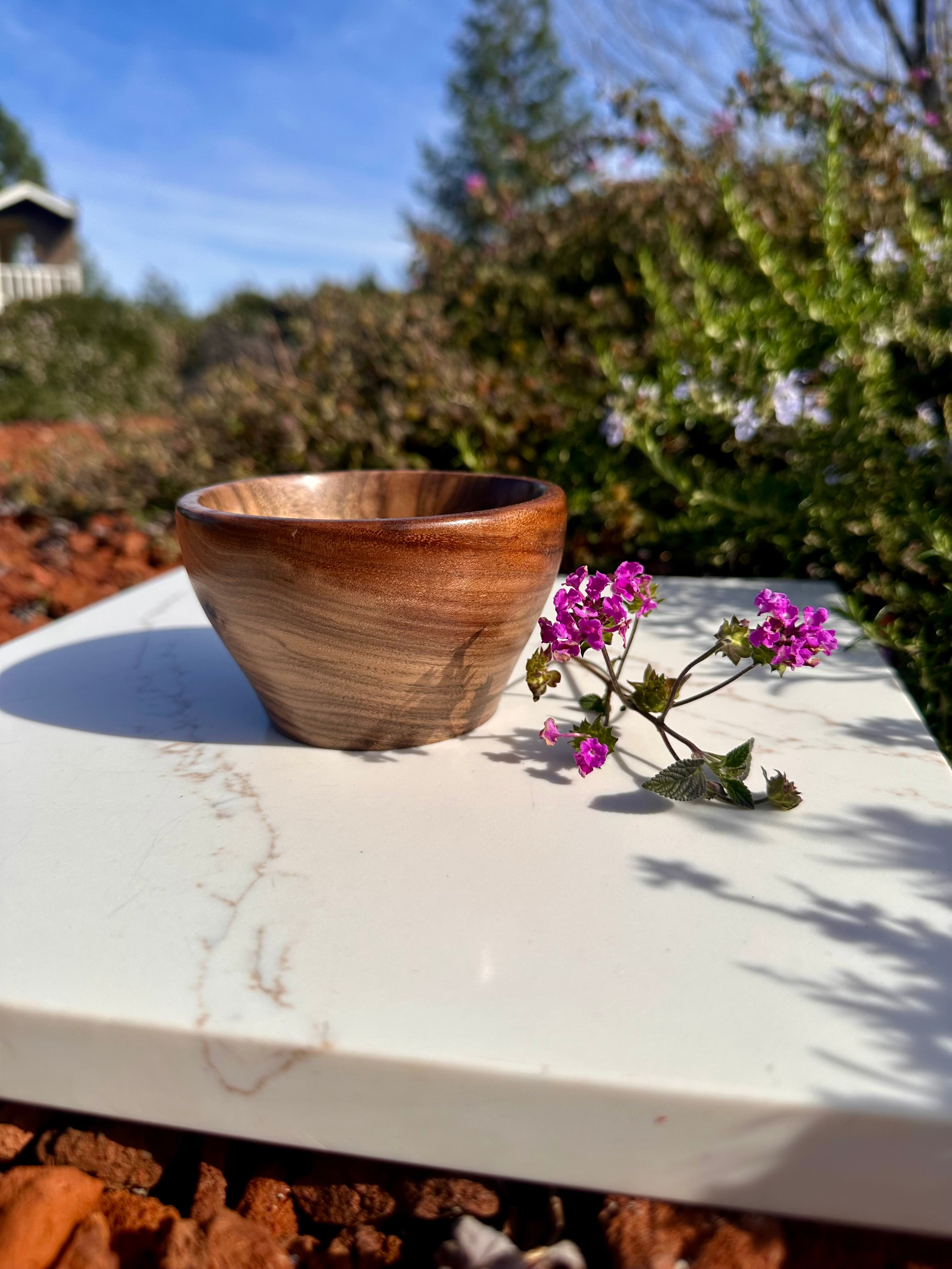 3-Piece Set Handcrafted Walnut Artisan Bowls
