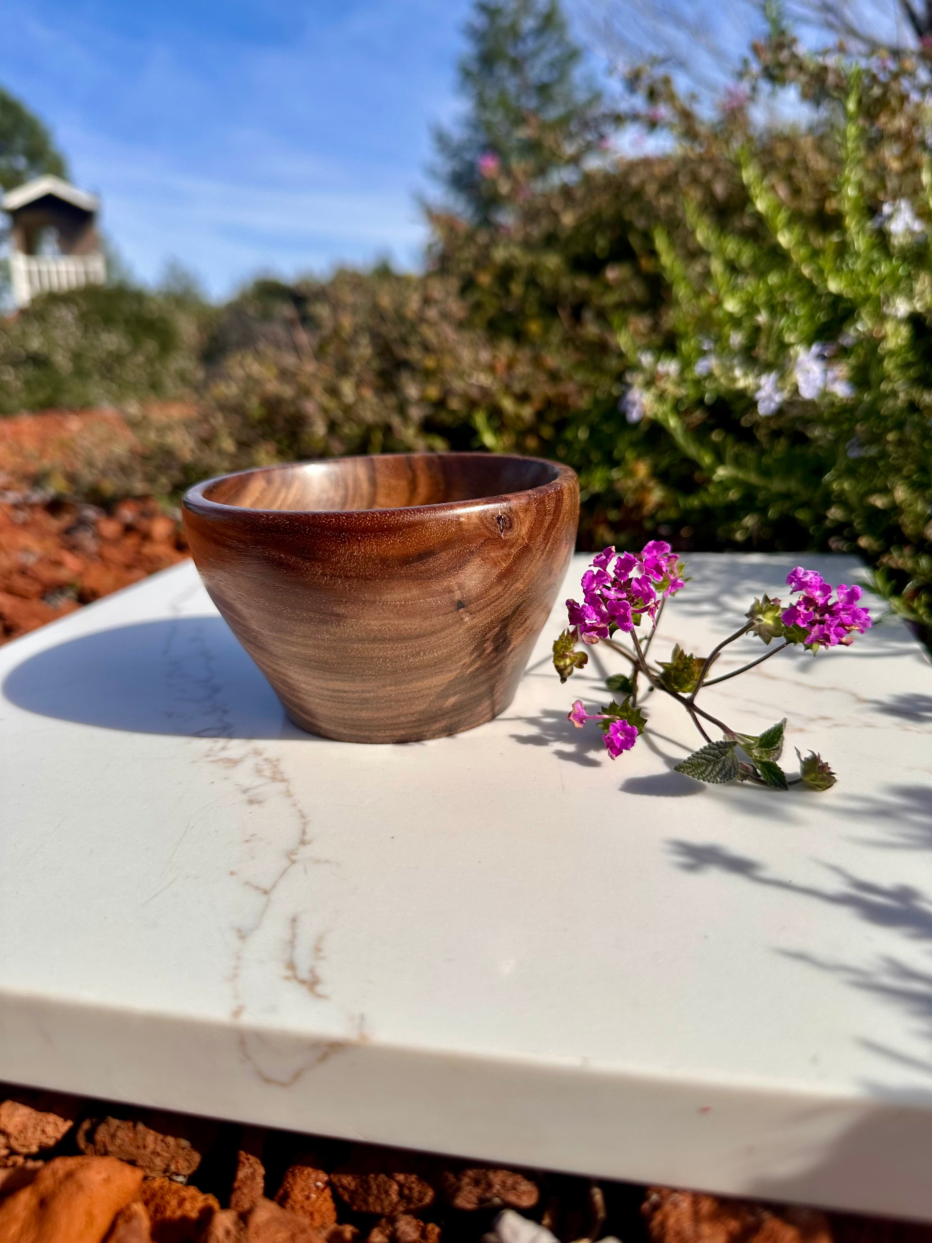 3-Piece Set Handcrafted Walnut Artisan Bowls