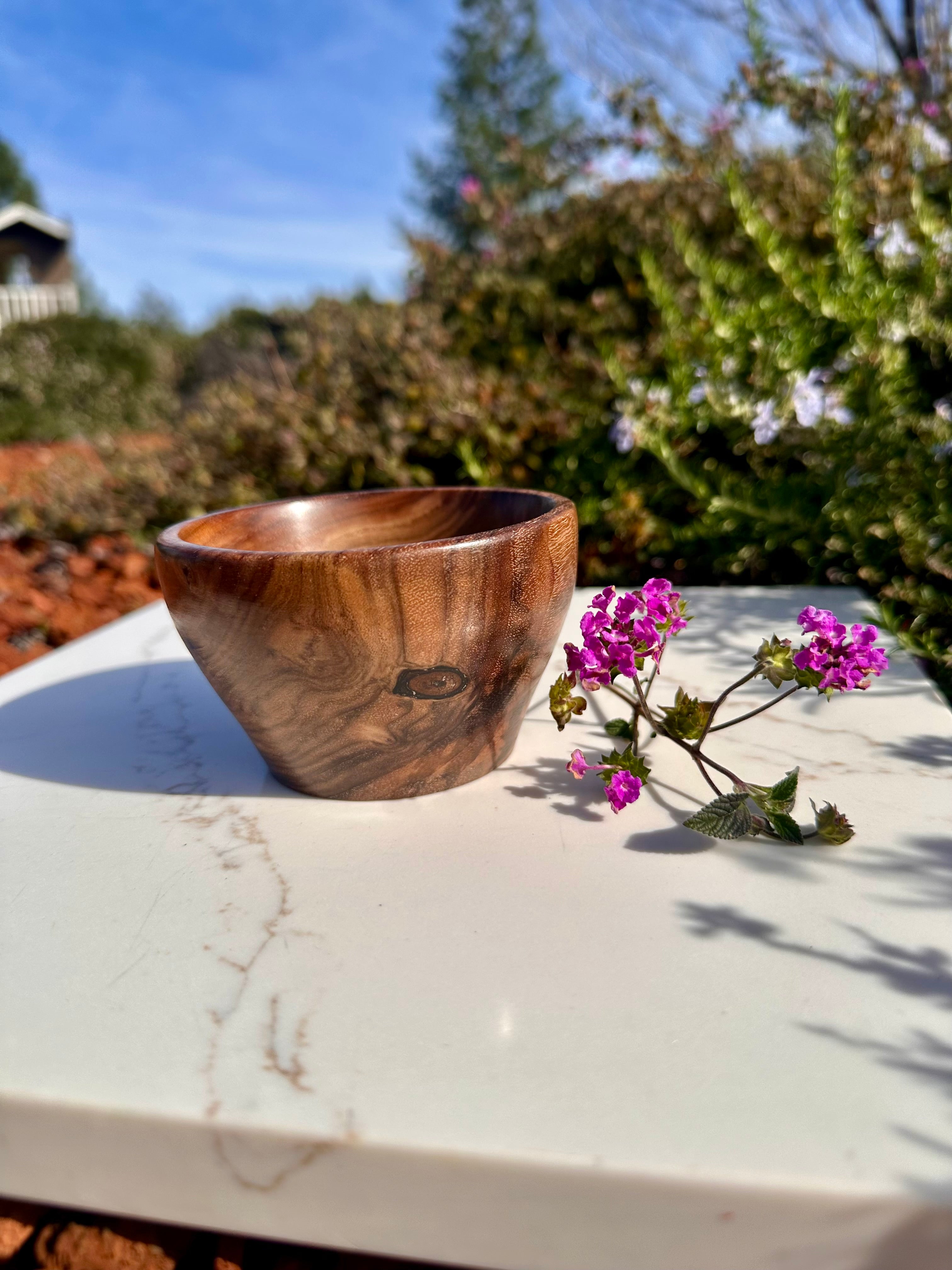 3-Piece Set Handcrafted Walnut Artisan Bowls
