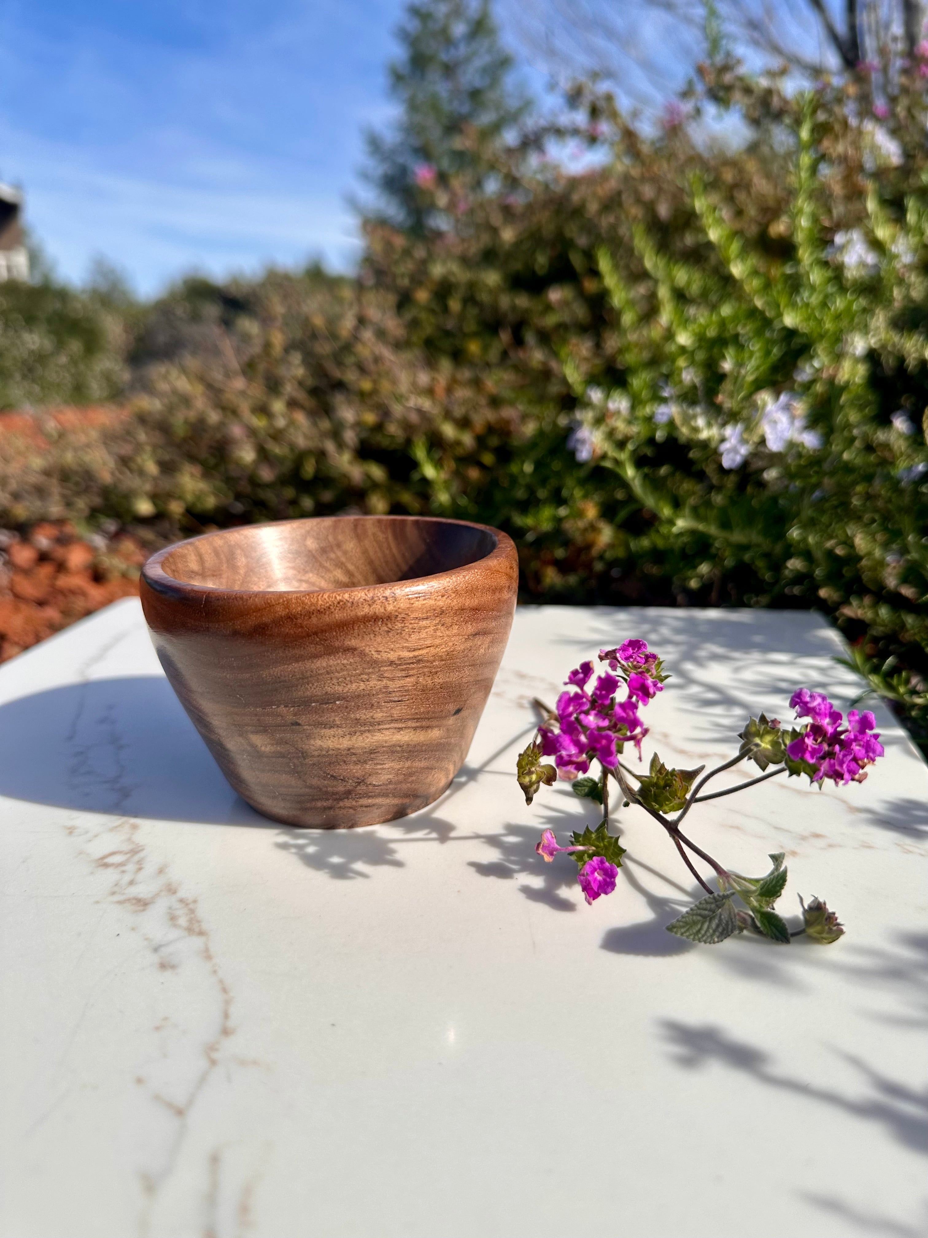 3-Piece Set Handcrafted Walnut Artisan Bowls