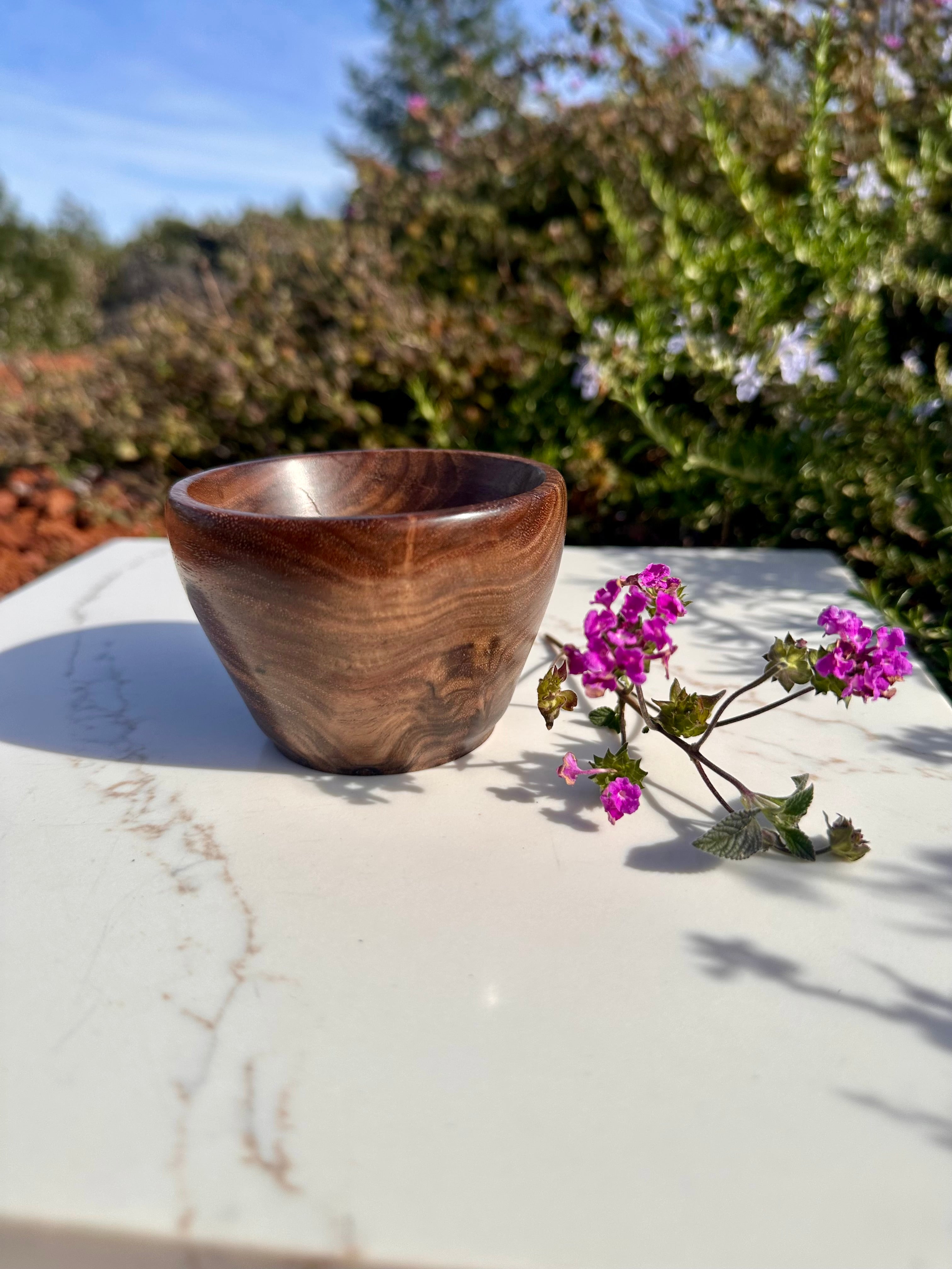 3-Piece Set Handcrafted Walnut Artisan Bowls