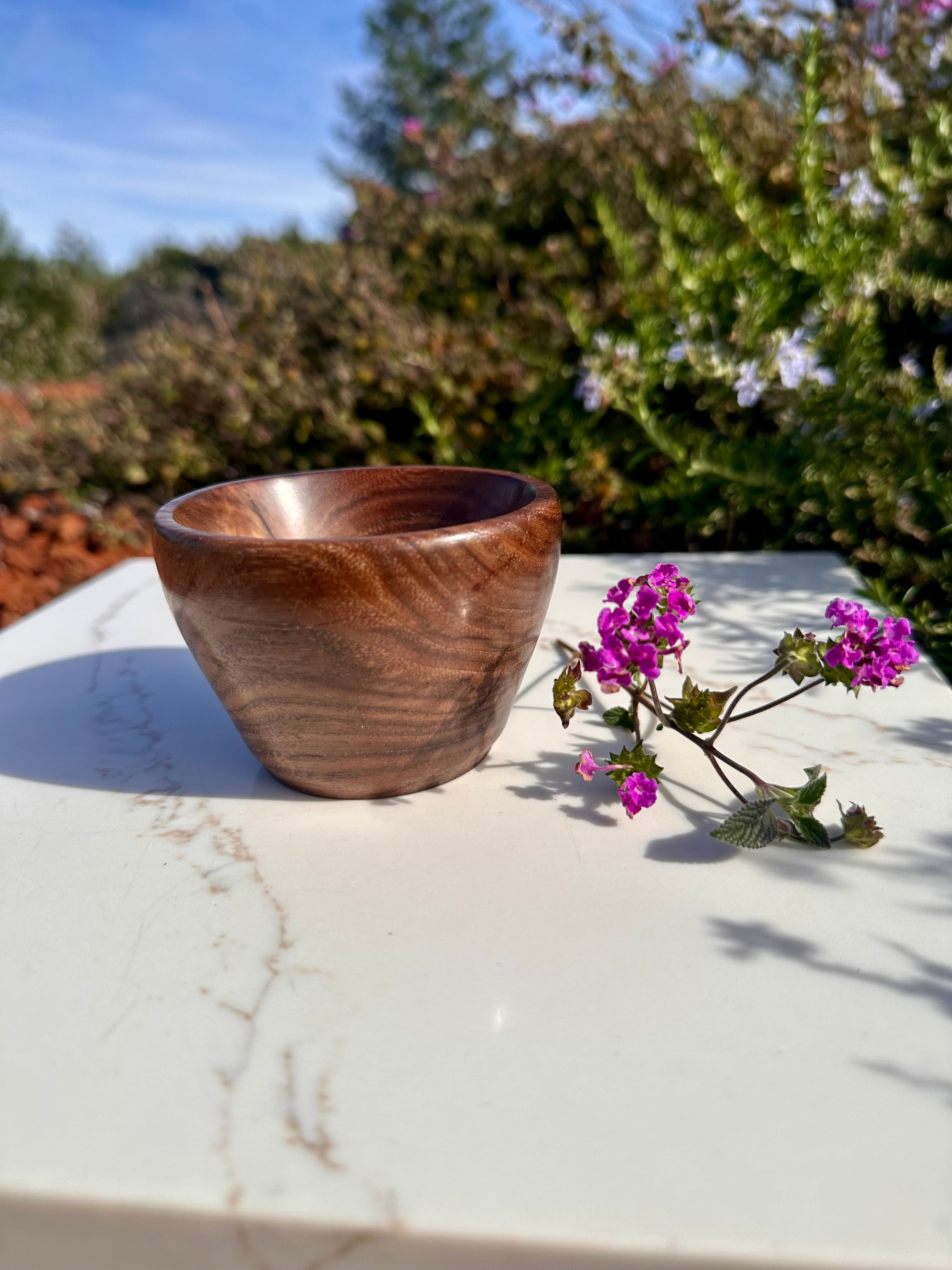 3-Piece Set Handcrafted Walnut Artisan Bowls