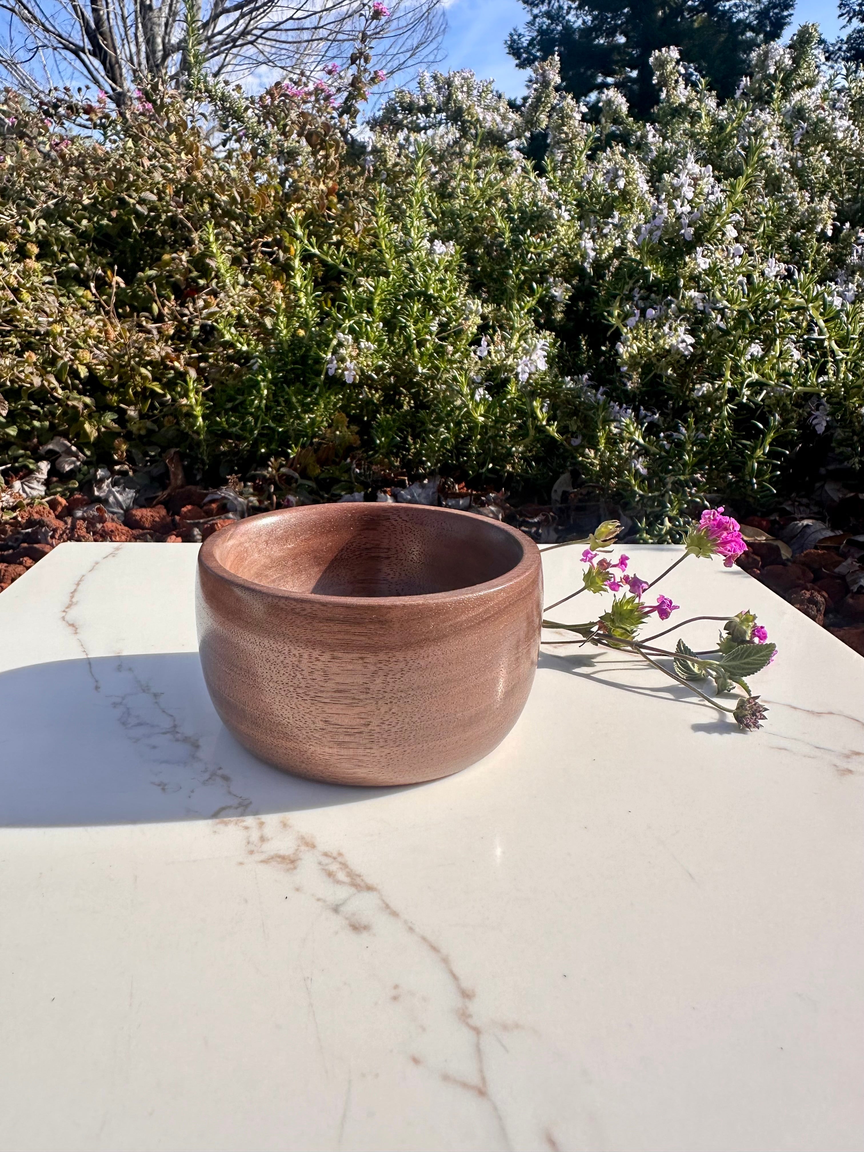 Handturned Walnut Bowl - Small Handmade Wooden Catchall