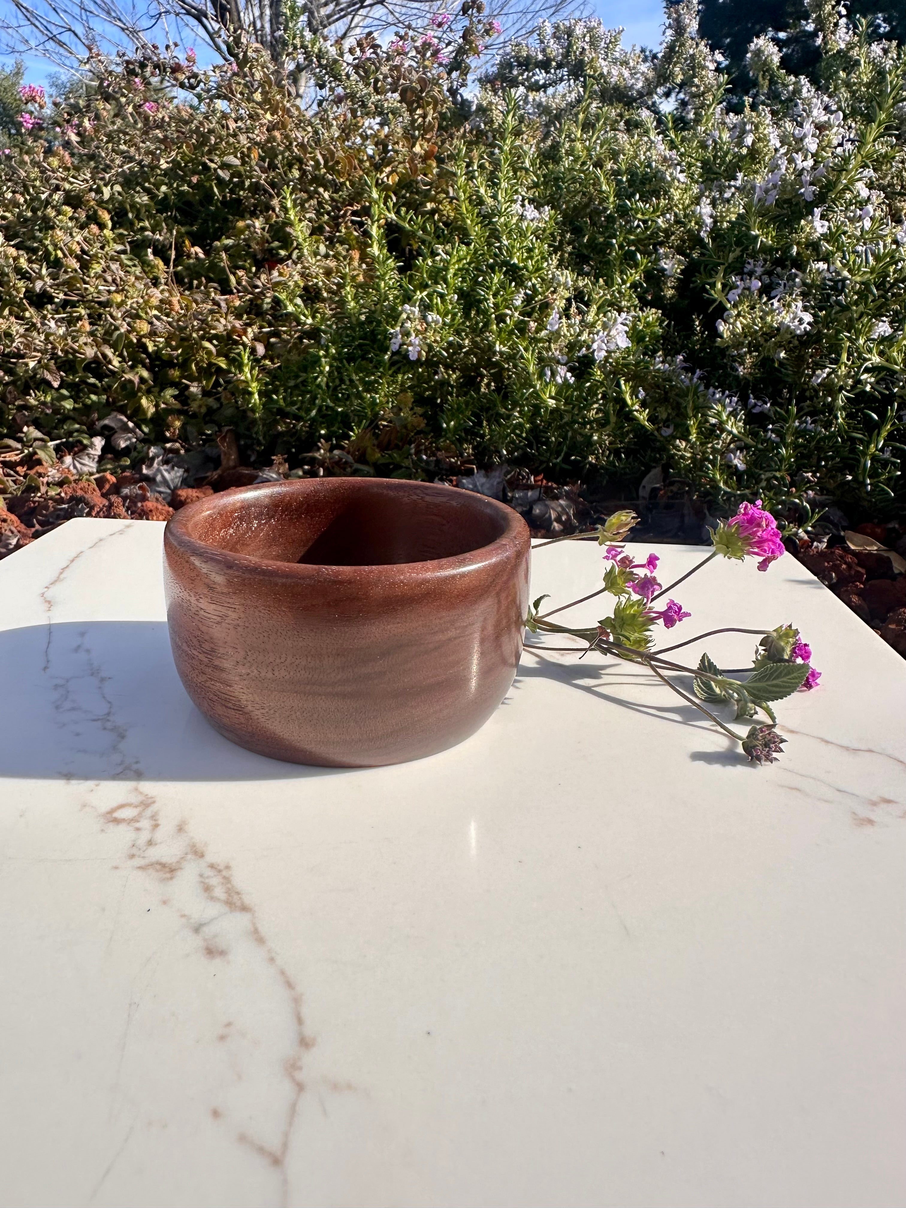 Handturned Walnut Bowl - Small Handmade Wooden Catchall