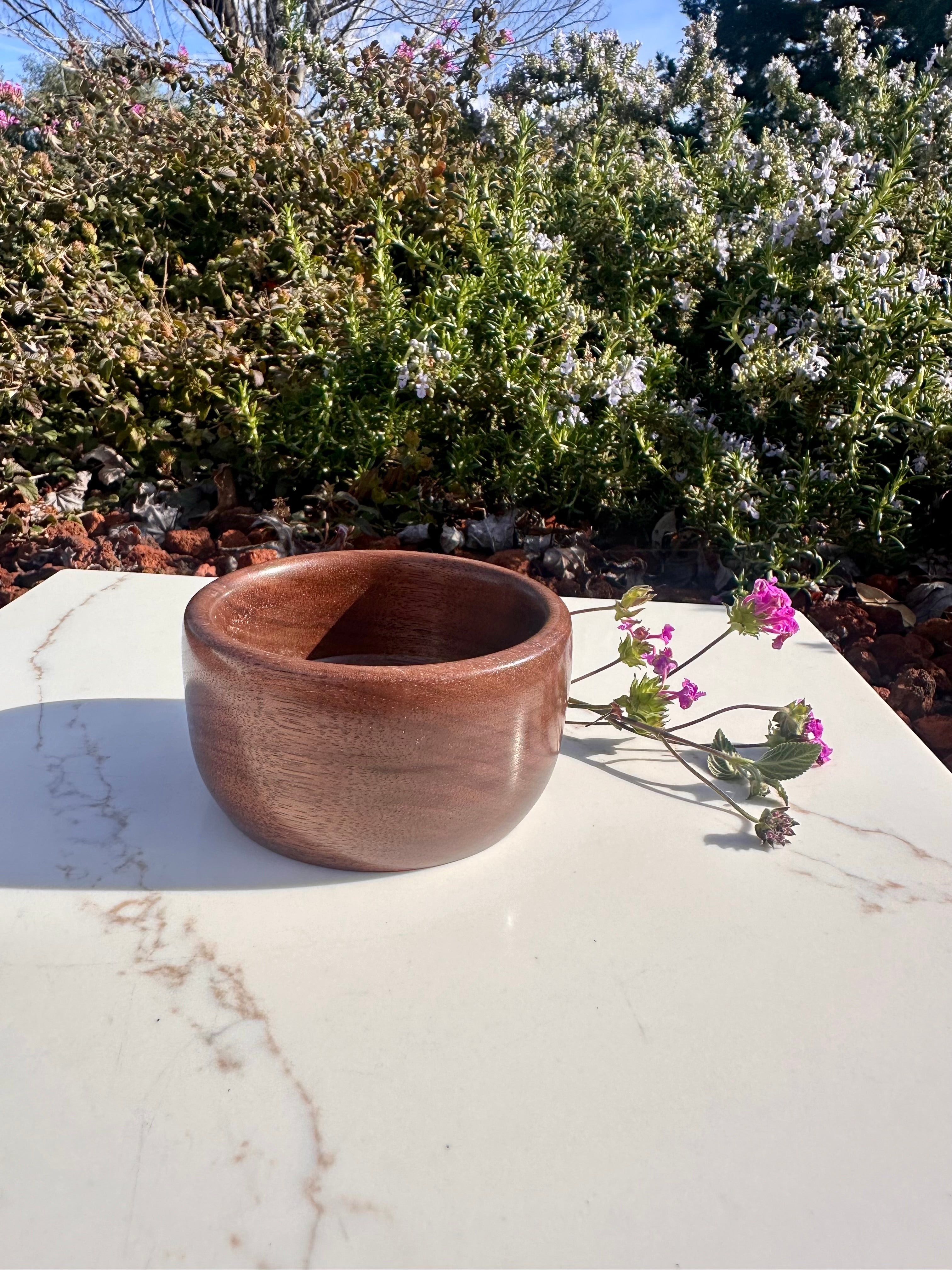 Handturned Walnut Bowl - Small Handmade Wooden Catchall