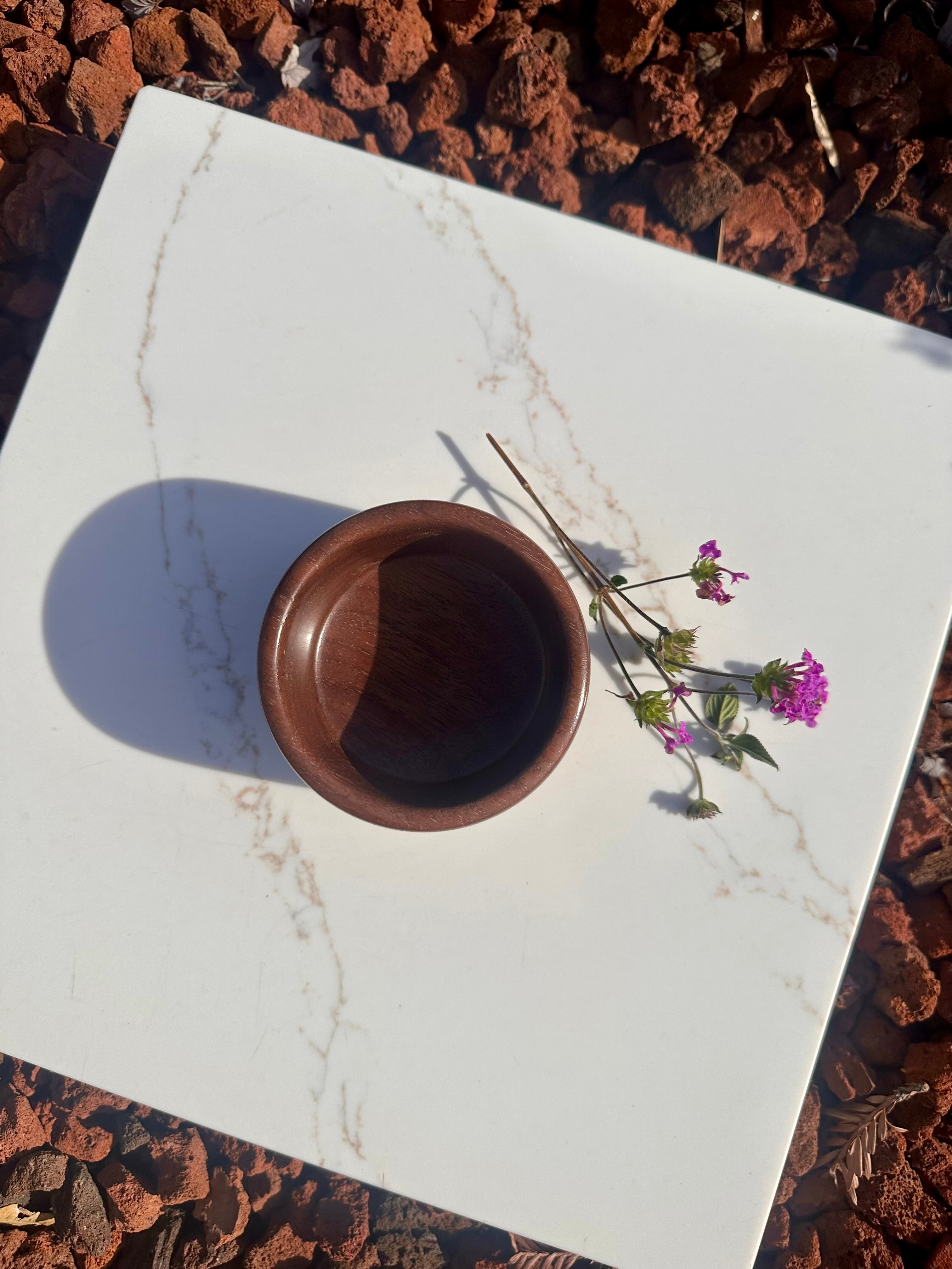 Handturned Walnut Bowl - Small Handmade Wooden Catchall