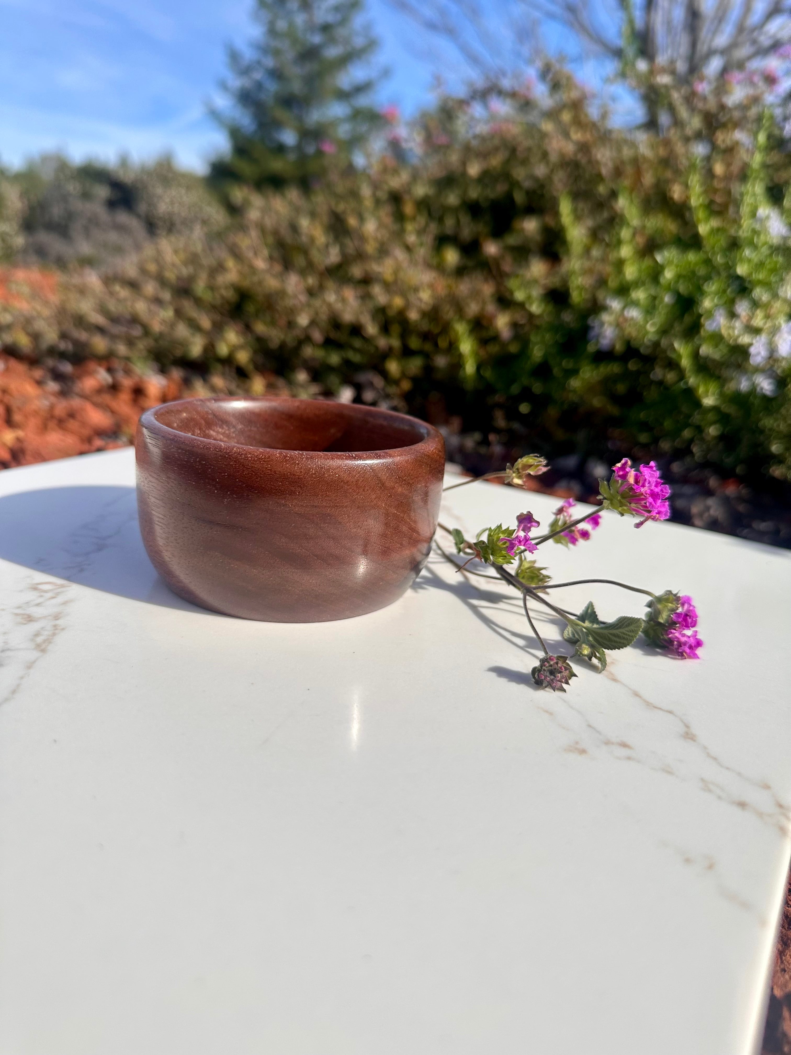 Handturned Walnut Bowl - Small Handmade Wooden Catchall
