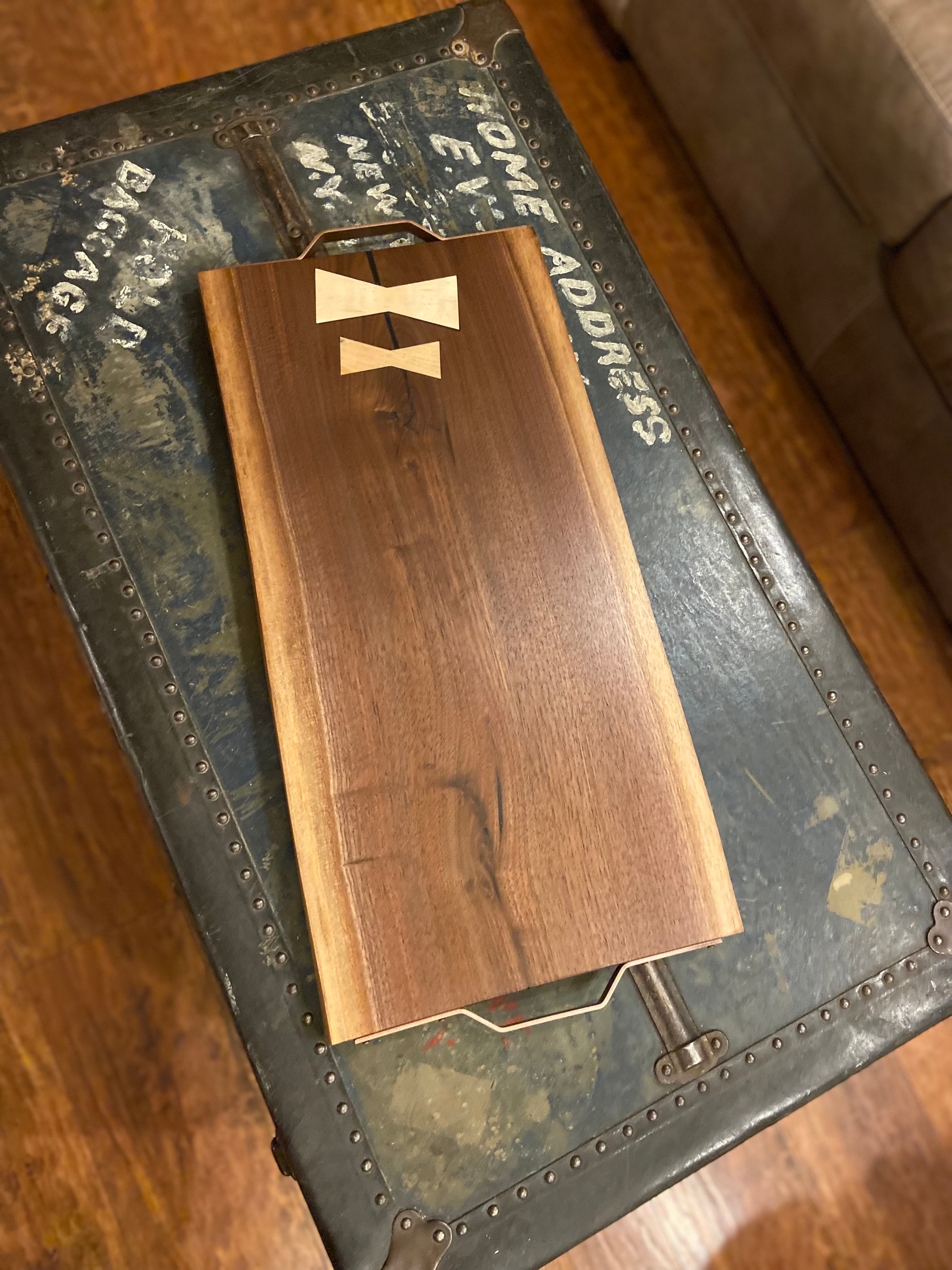 Live-edge Walnut Charcuterie Board - A Unique Beauty