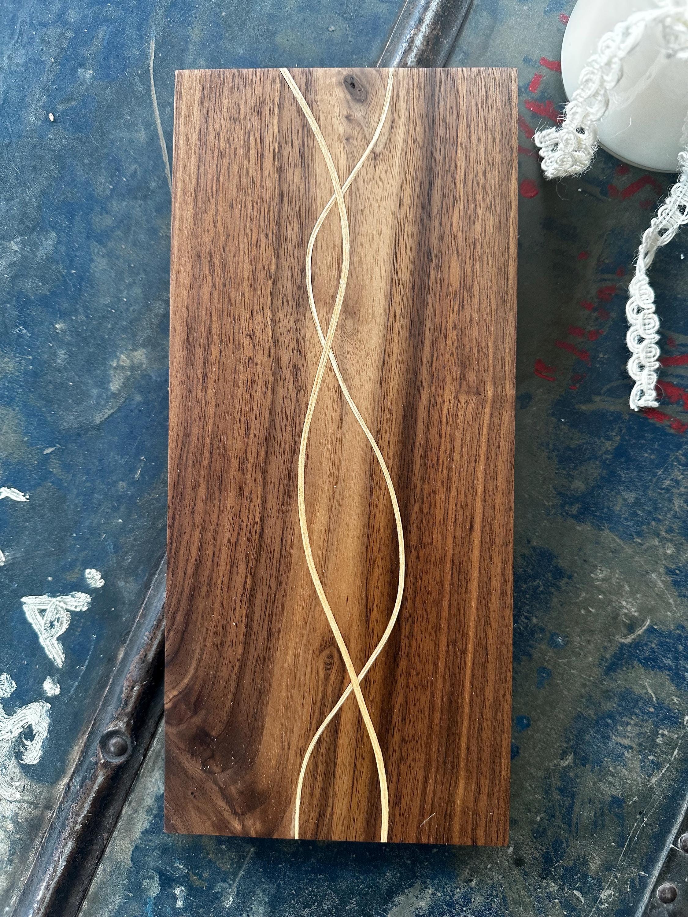 Walnut Woven with Ash Butter Board or small Charcuterie Board