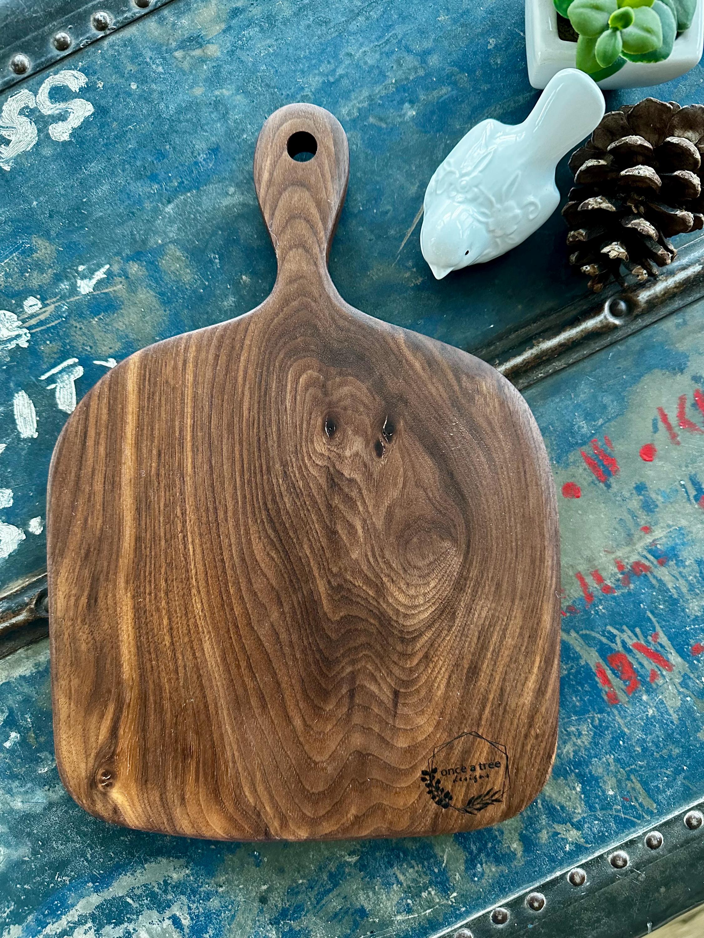 Black Walnut Charcuterie or Serving Board & Wood Butter
