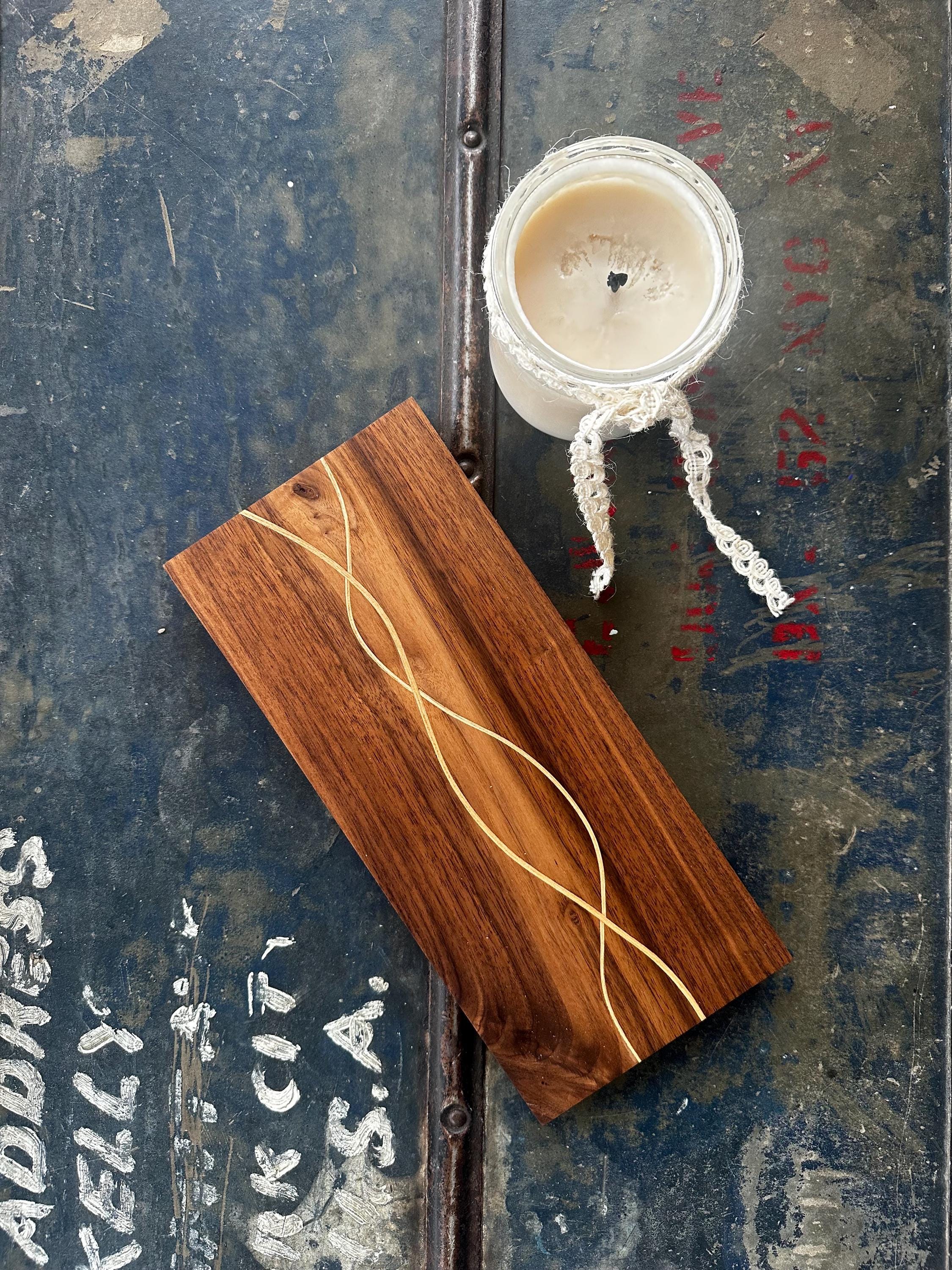 Walnut Woven with Ash Butter Board or small Charcuterie Board