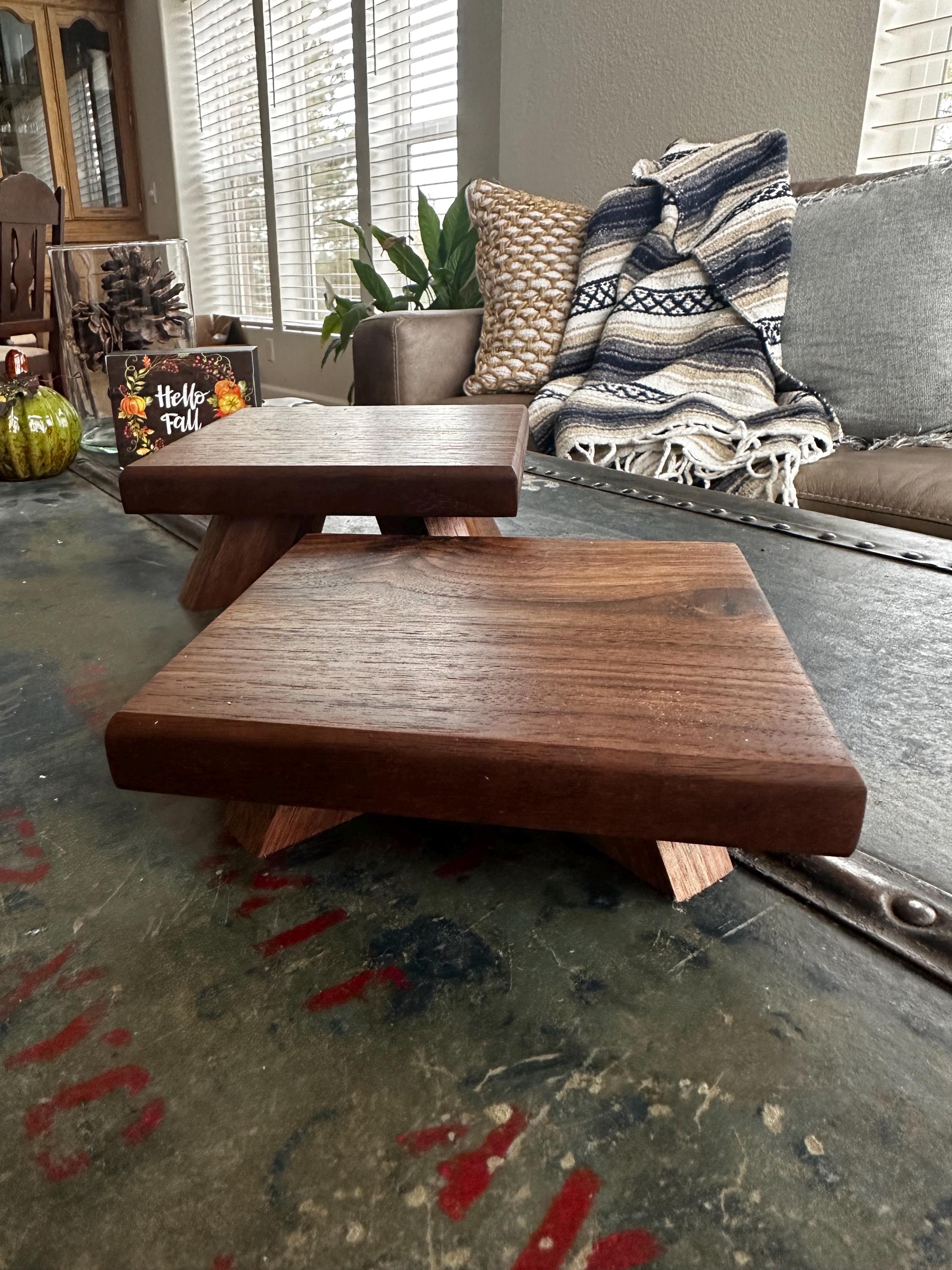 Black Walnut Risers (set of 2)