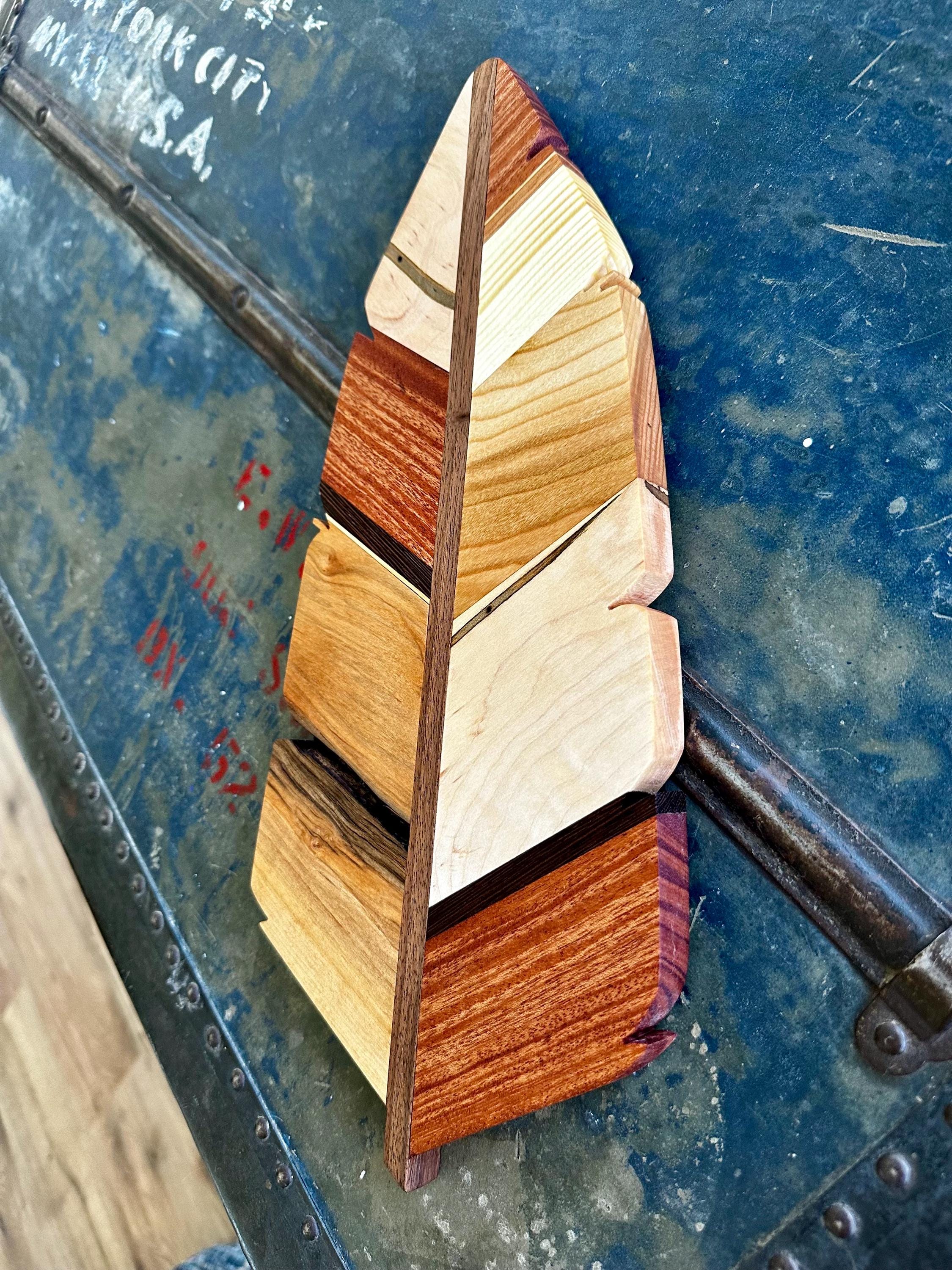 Hand Crafted Feather Wall Decor