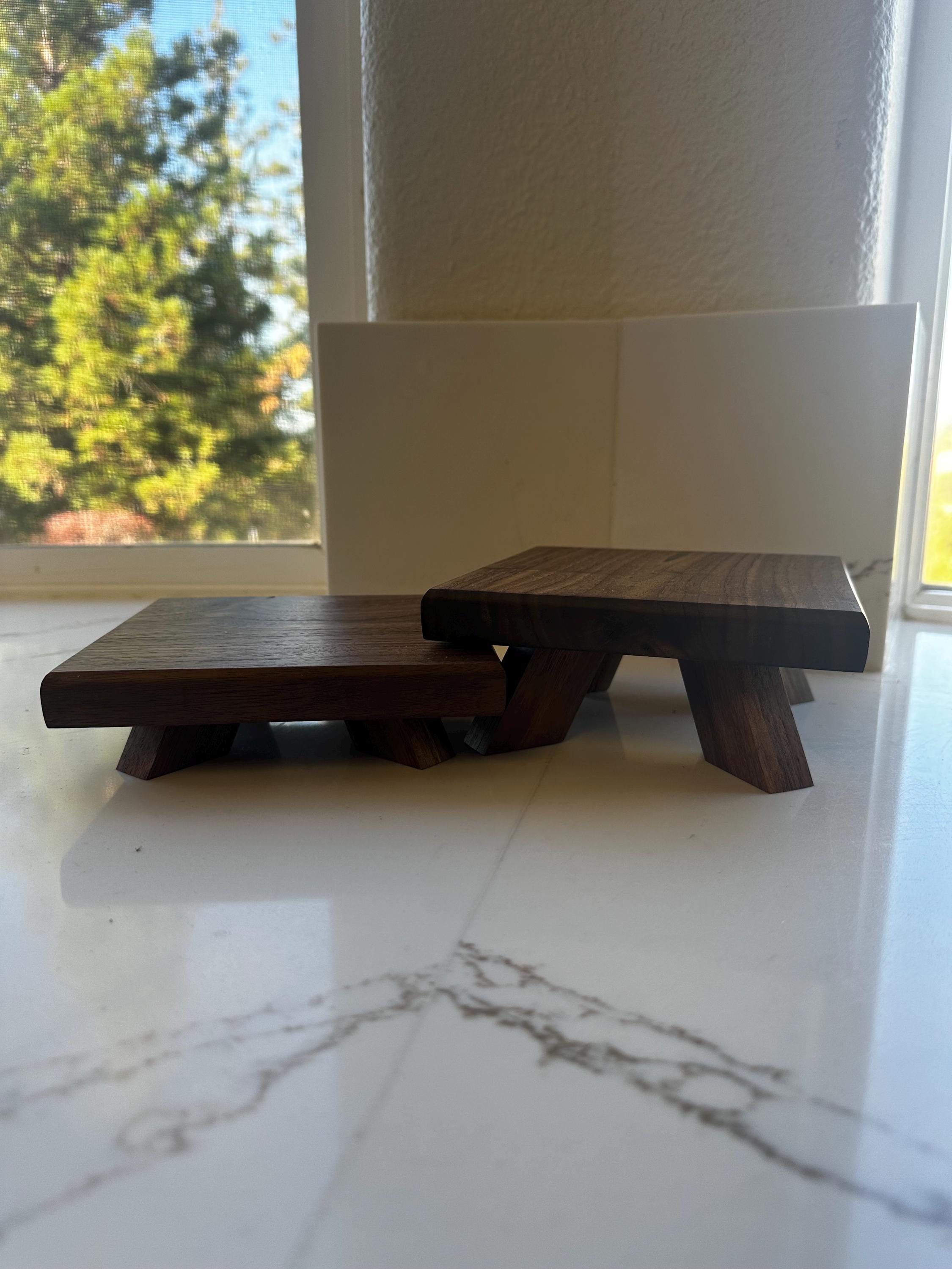 Black Walnut Risers (set of 2)