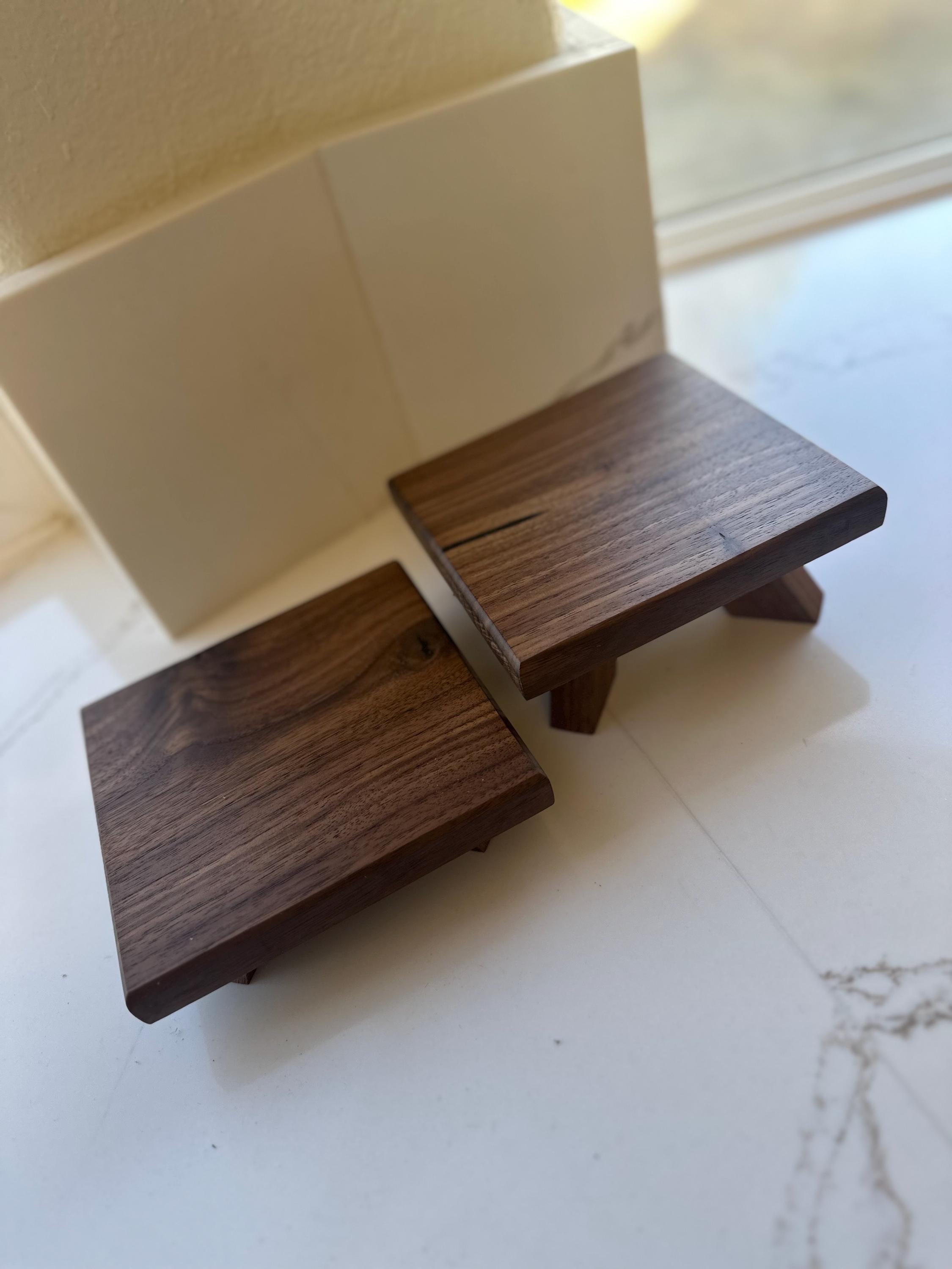 Black Walnut Risers (set of 2)