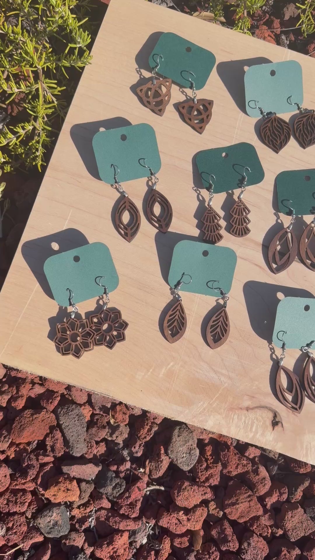 Artisan Walnut Earrings